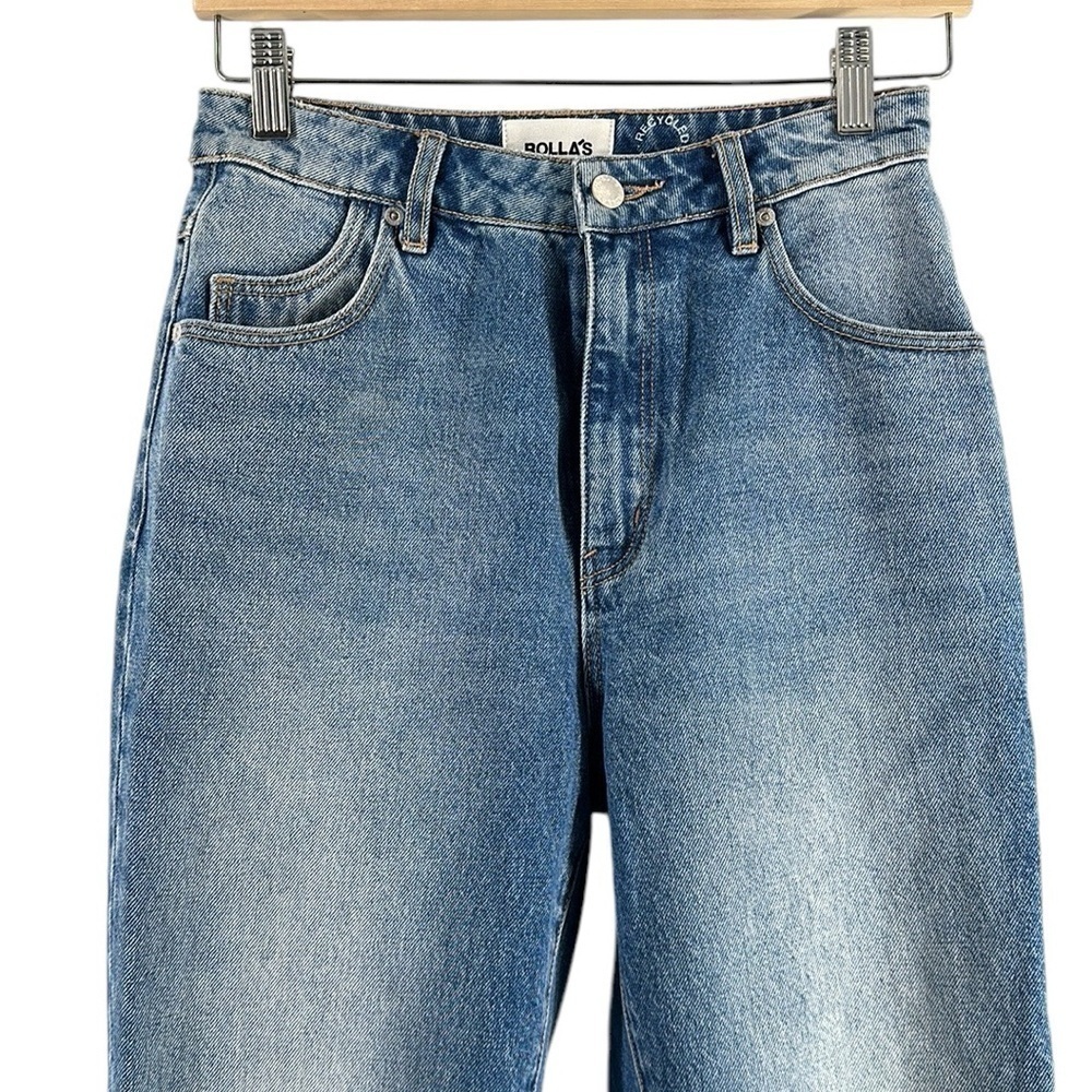 Rolla’s Dusters Jeans highrise slim rigid distressed knee medium wash sz 26 - Picture 12 of 14